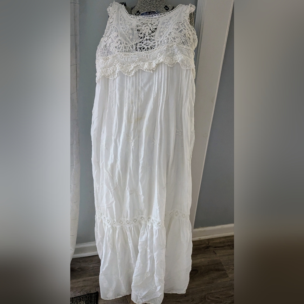 Dress, Elegant White Maxi